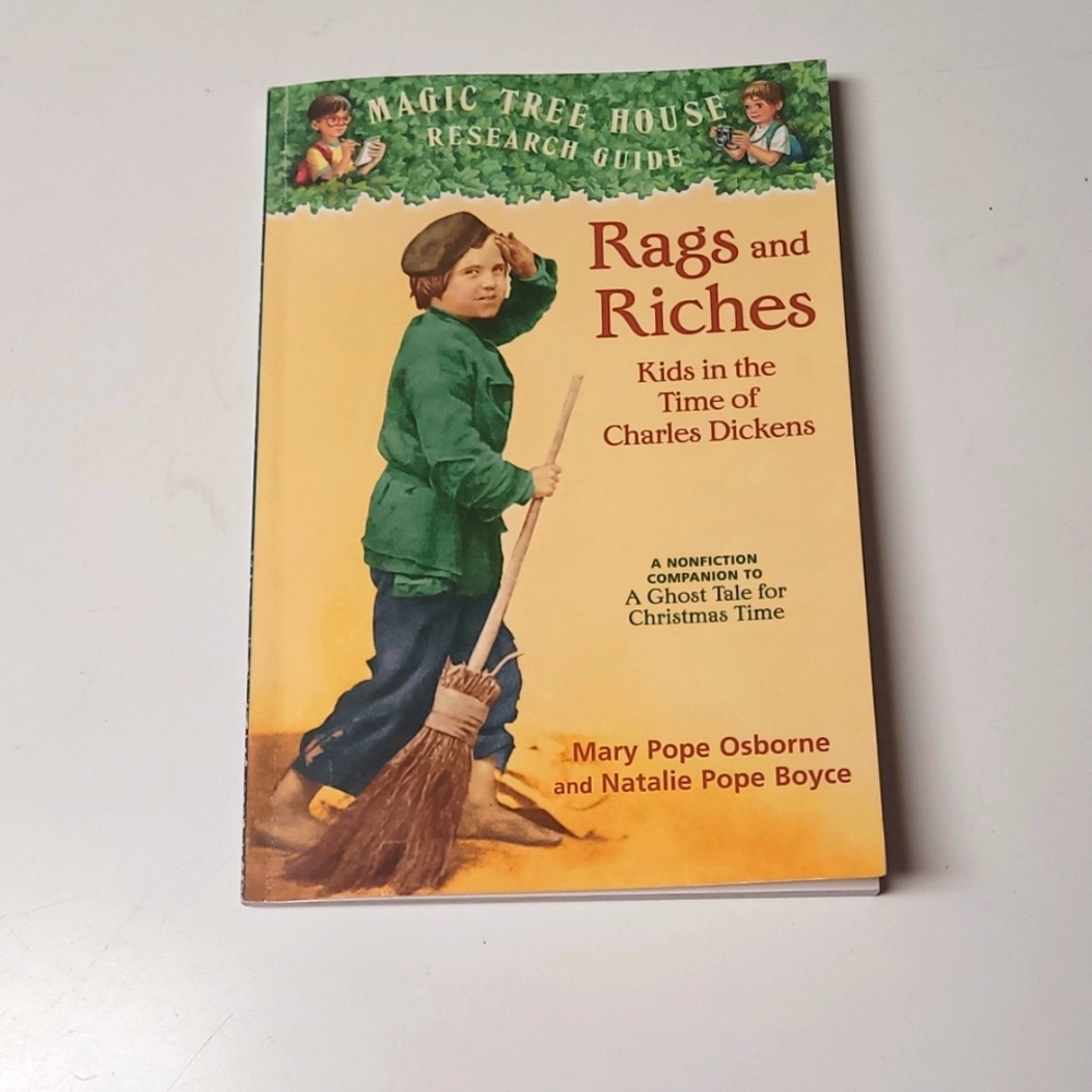 Magic Treehouse Book "Rags and Riches" - Kids in the Time of Charles Dickens